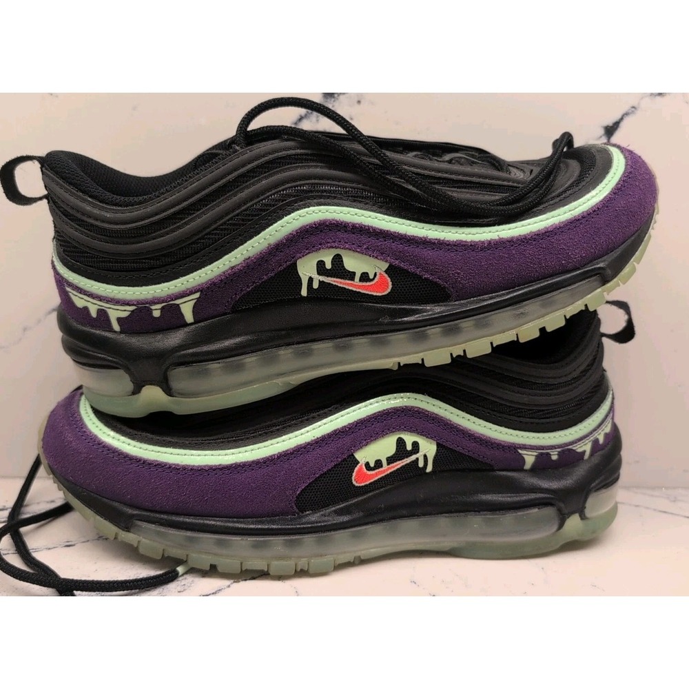 Nike Air Max 97 Halloween Slime Purple Men's Shoes Sneakers Size 9 - Picture 5 of 9
